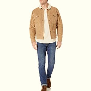 Amazon Essentials mens khaki sherpa jacket